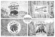 American Vintage Badges 5, a Branding & Logo Template by Opus Nigrum (Thumbnail 4 of 5)