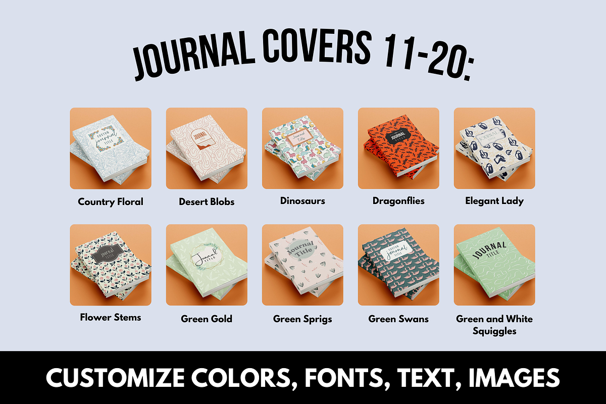 KDP 50 Journal Cover Bundle Canva, a Magazine Template by Self Publishing Magic (Photo 5 of 8)