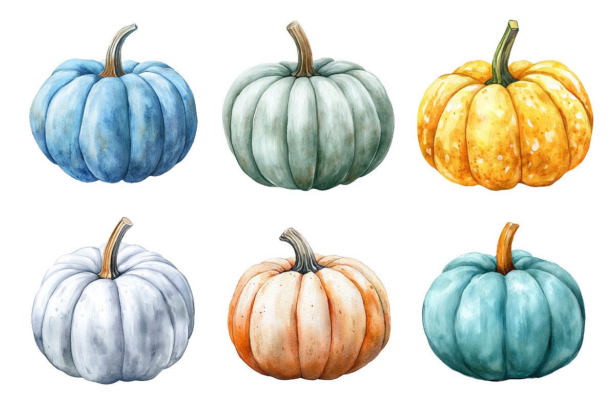 Whimsy Pumpkin Clipart, an Illustration by Daily.Designs (Photo 2 of 5)