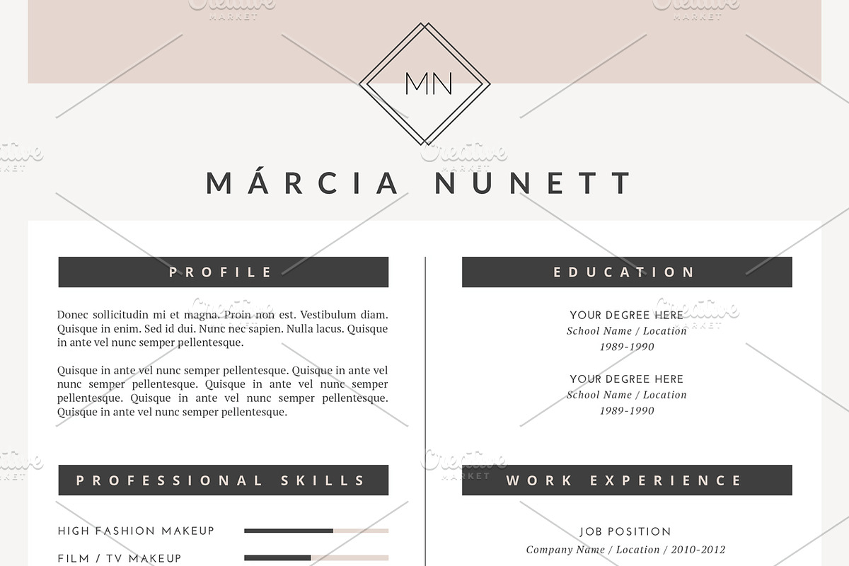 Resume Template for MS Word, a Resume Template by This Paper Fox (Photo 4 of 5)