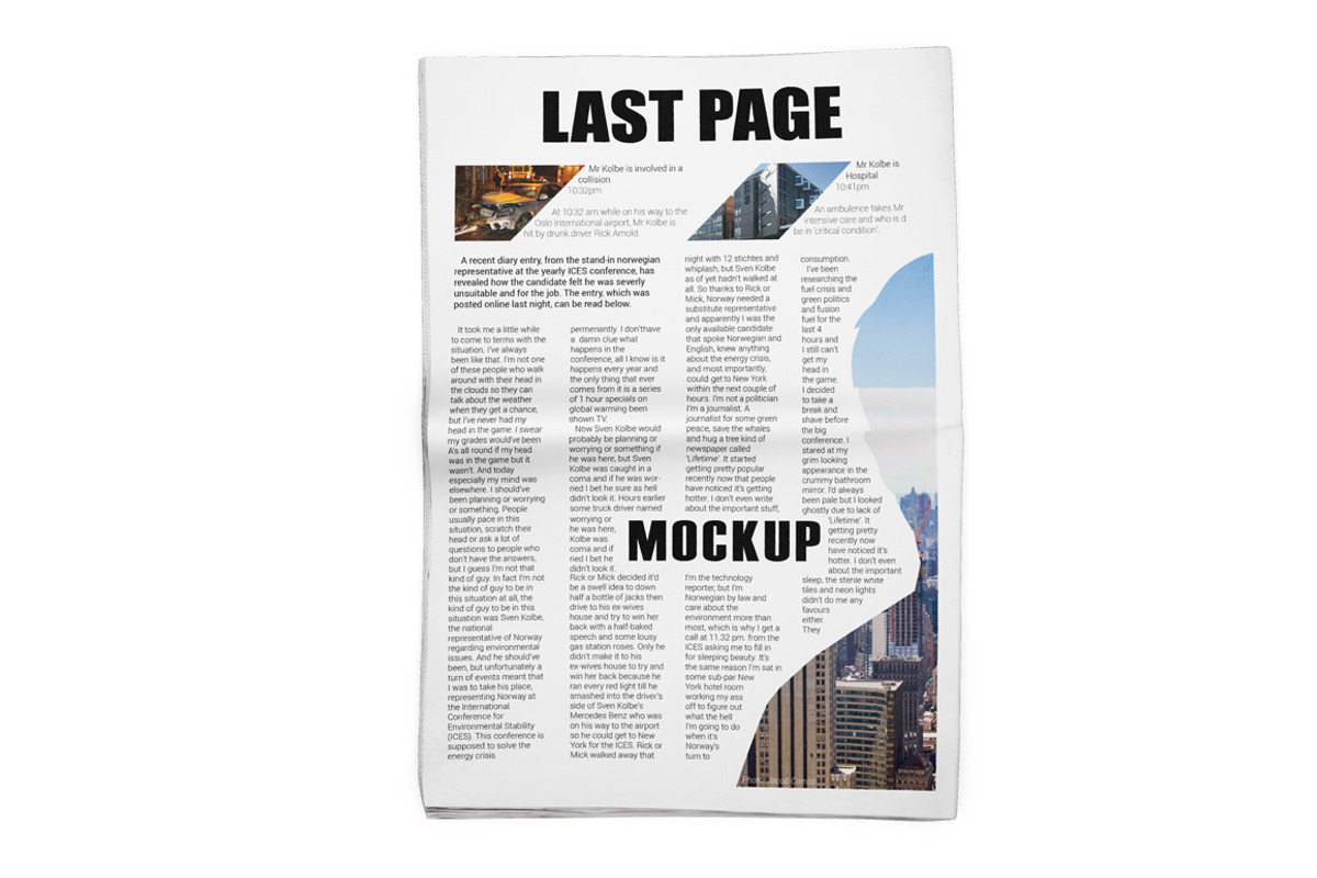 Newspaper Mockup, an Advertising Mockup by PixelMockup (Photo 11 of 17)