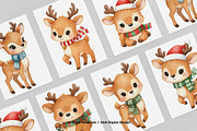 15 Bundle Watercolor Cute Deer Stag, an Animal Illustration by Morspective (Thumbnail 3 of 8)