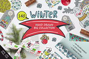 Winter Hand Drawn Big Collection, an Animal Illustration by Kseniya_design (Thumbnail 1 of 6)