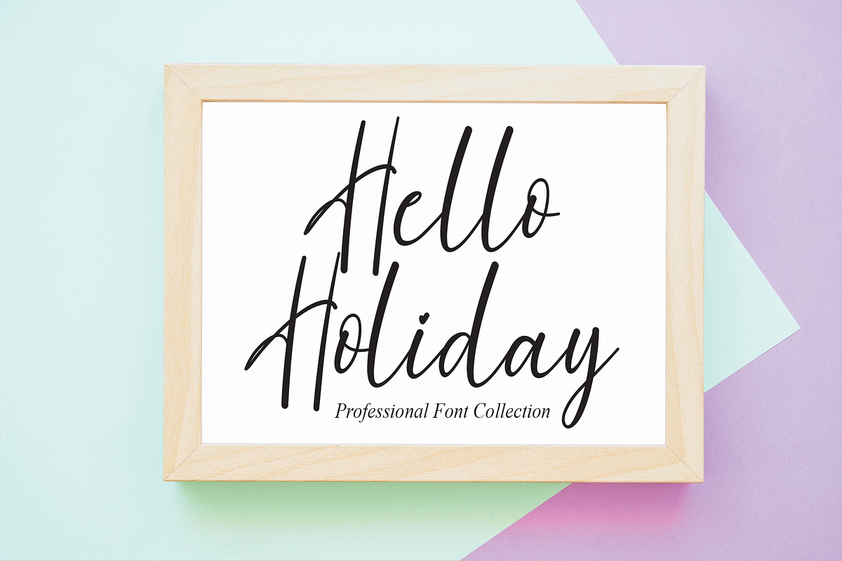 Holidays | Script font, a Script Font by Scratchones (Photo 5 of 8)