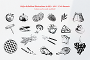 French food illustrations, a Food Illustration by Camille Natton (Thumbnail 2 of 7)