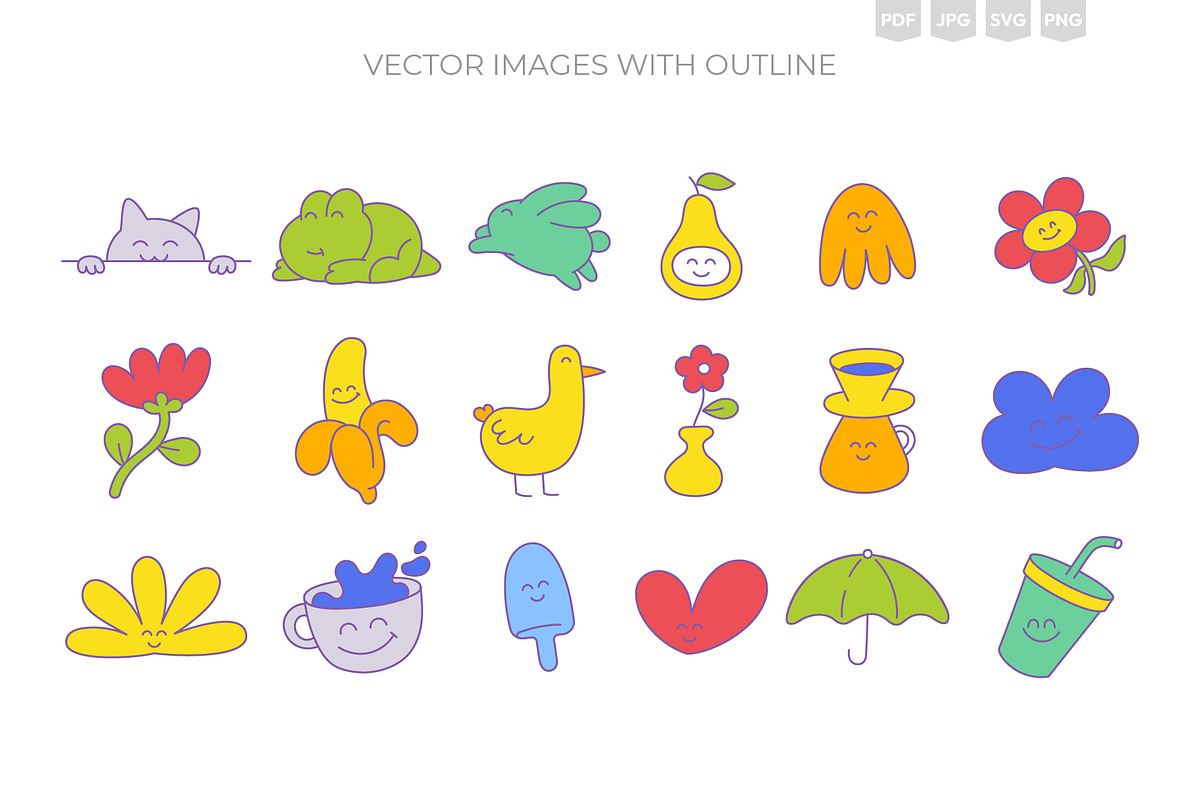 Line & Form Studio. Cute Elements., an Object Illustration by Ilia Design (Photo 10 of 11)