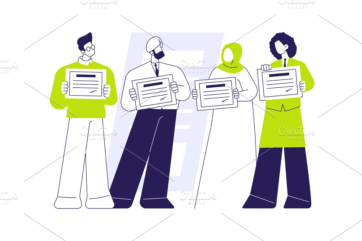 Employee scolarship abstract concept, a Finance Illustration by Visual Generation