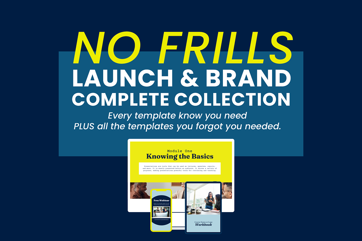 Simple Canva Branding Launch Bundle, a Social Media Template by WorkShy Studio (Photo 1 of 21)
