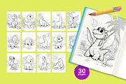Animal Coloring Pages for Kids, an Animal Illustration by vik.stock (Thumbnail 6 of 17)