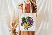 Heart Mardi Gras PNG, Mardi Gras PNG, an Illustration by Designking (Thumbnail 3 of 4)
