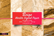 Gold and beige marble digital paper, a Texture Graphic by JustArtDigital (Thumbnail 3 of 5)