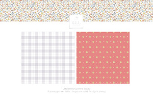 Ditsy Floral Seamless Patterns