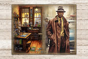 Detective Junk Journal Kit, a Person Illustration by GlamArtZhanna (Thumbnail 9 of 9)