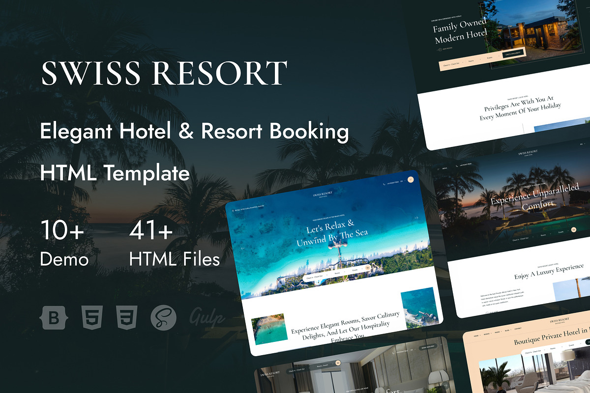 Swiss Resort — Hotel HTML Template, a HTML Template by CreativeLayerss (Photo 1 of 3)