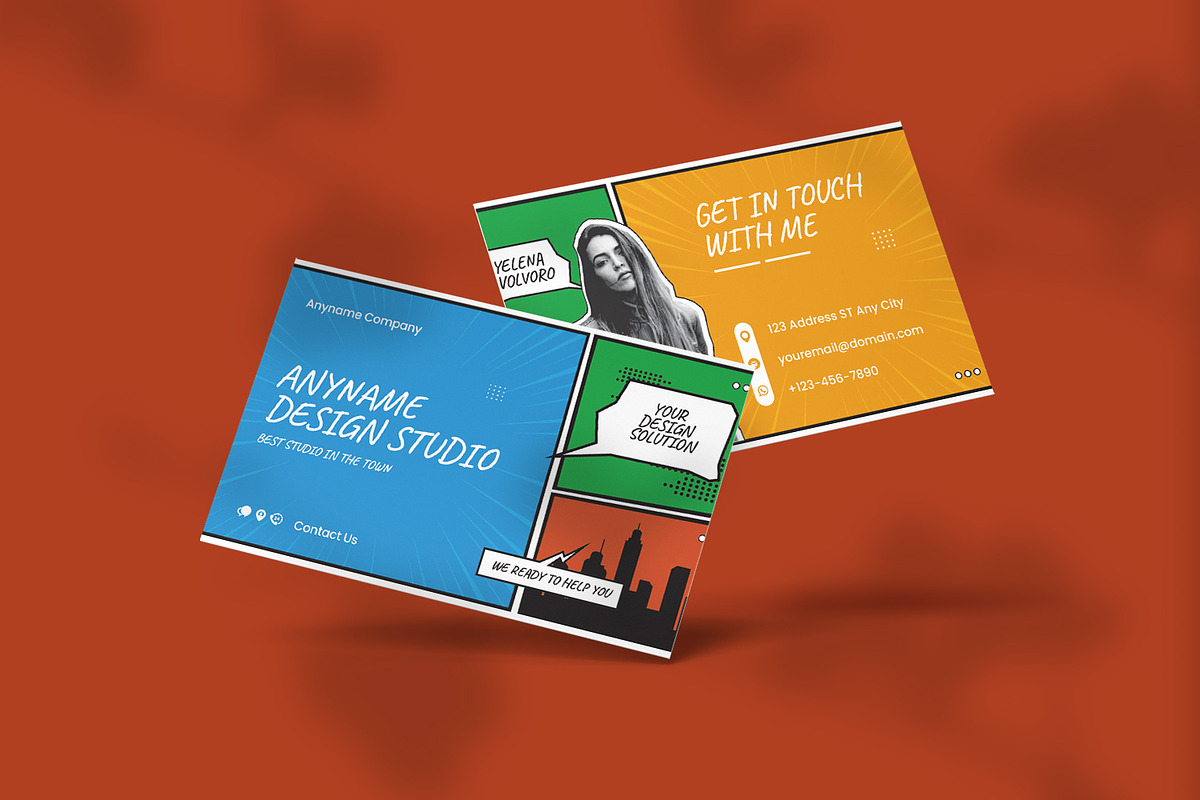 Comic - Business Card, a Print Template by VUNIRA (Photo 2 of 2)