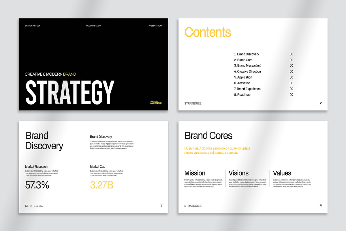 Brand Strategy Presentation Template, a Presentation Template by Oriofix (Photo 7 of 11)
