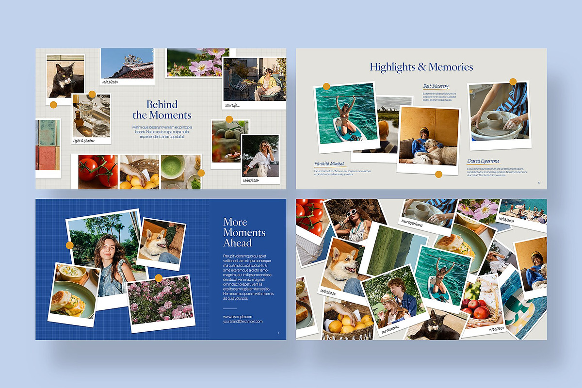 Photo Collage Presentation Template, a Presentation Template by BrandPacks