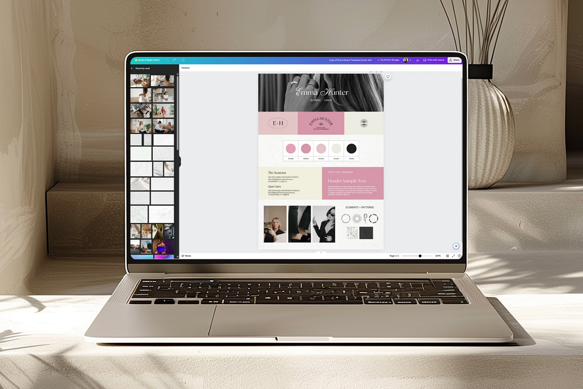 Coach Brand Board, a Branding & Logo Template by Creatif Foundry (Photo 2 of 6)