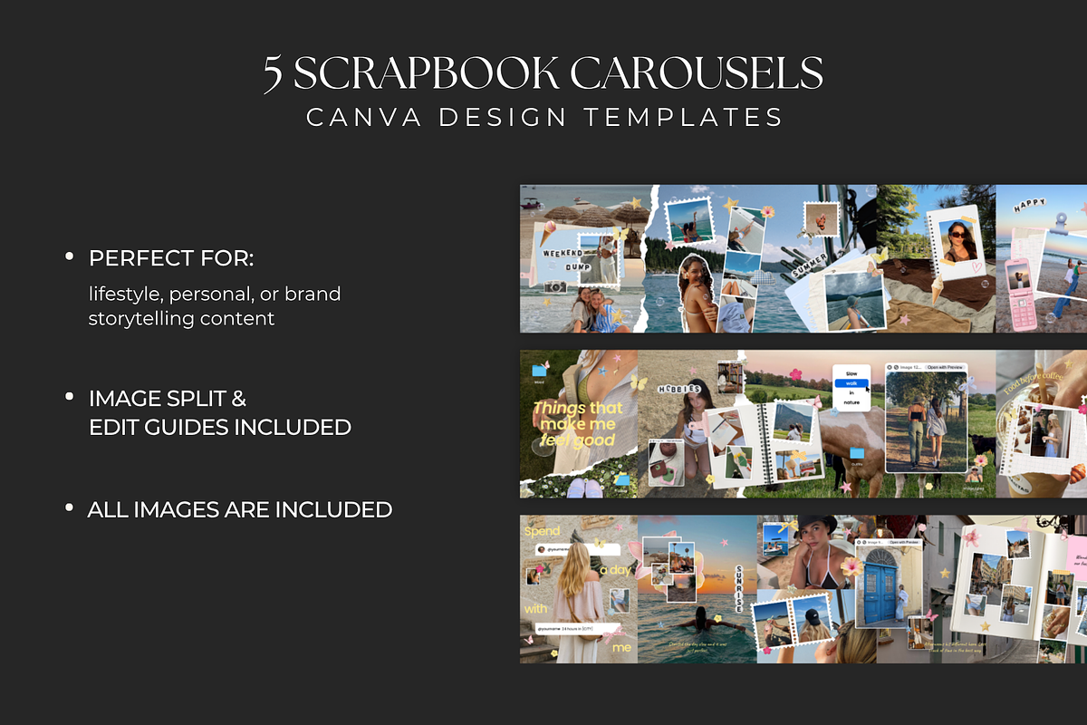 Whimsical Scrapbook Carousel, a Social Media Template by Meraki Templates (Photo 2 of 8)