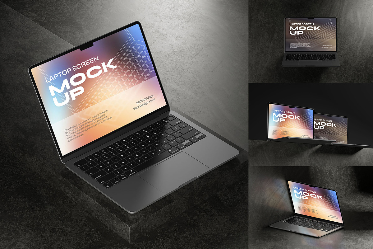 Macbook Screen Mockup, a Mac Mockup by Aksapix Studio (Photo 2 of 3)