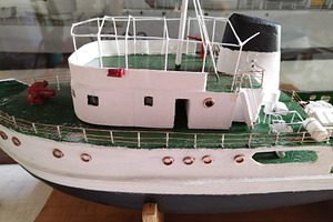 Handcrafted model boat on display001, an Arts & Entertainment Photo by DanFLCreativo