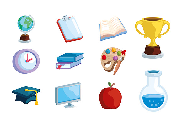 School Education Elements Set preview 2