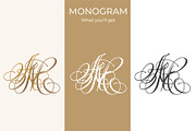 MA AM Wedding Monogram Logo, a Branding & Logo Template by LogoAV (Thumbnail 3 of 6)