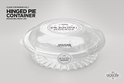 Clear Hinged Pie Container Mockup, a Cups & Container Mockup by INCDesign (Thumbnail 7 of 8)
