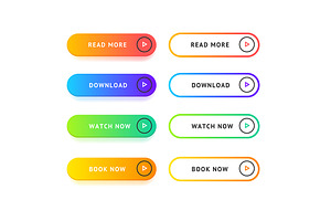 Ui Interface App Button Set. Vector, a Templates & Theme by Vector and Templates
