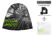 Ribbed Knitted Beanie - Mockup, a Hat Mockup by DaldSgh (Thumbnail 6 of 9)