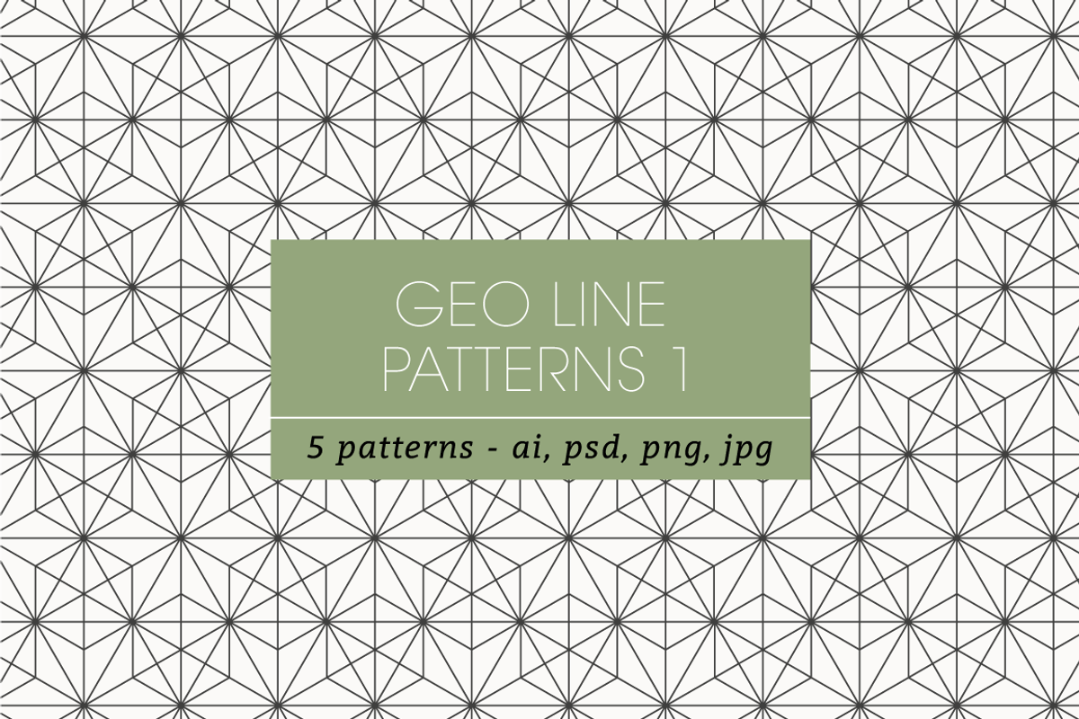 Geometric Line Patterns 1, a Pattern Graphic by kloroform