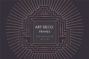 24 Art Deco Badges & Frames