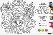 Ice Cream. Graphic illustrations set, a Decorative Illustration by Color and Decor (Thumbnail 1 of 4)