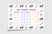 Kids Chore Chart Sheet, a Stationery Template by Amit Debnath (Thumbnail 2 of 2)