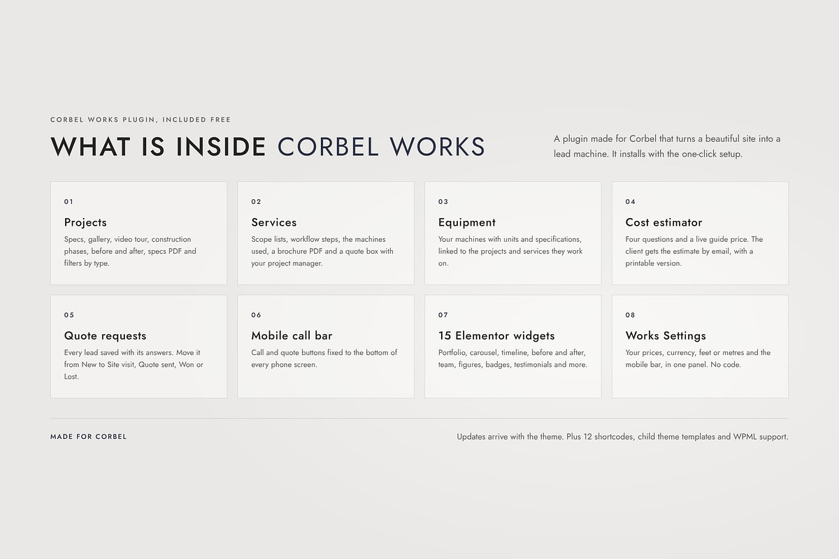 Corbel Architecture Elementor Theme, a WordPress Template by Tomasz Ganclerz (Photo 3 of 42)