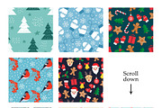 Winter Seamless Patterns Set, a Pattern Graphic by mejorana (Thumbnail 2 of 5)