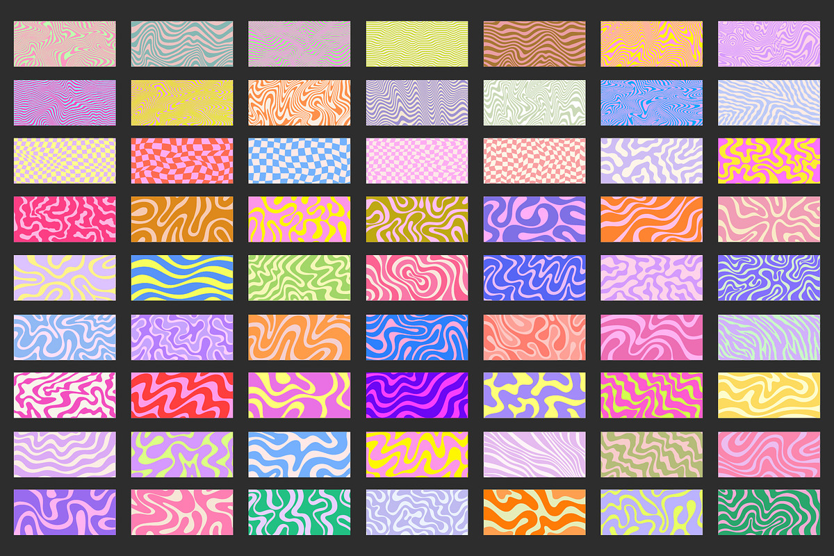 GROOVY PATTERN TEXTURES VECTOR SET, a Texture Graphic by craftlove (Photo 7 of 16)