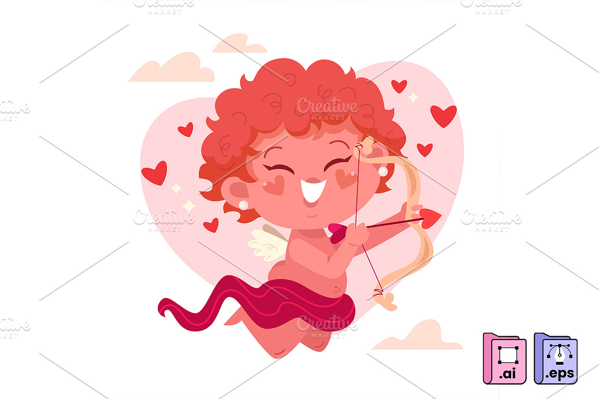 Valentine’s Cupid Illustration, a Person Illustration by MISS CHATZ (Photo 2 of 3)