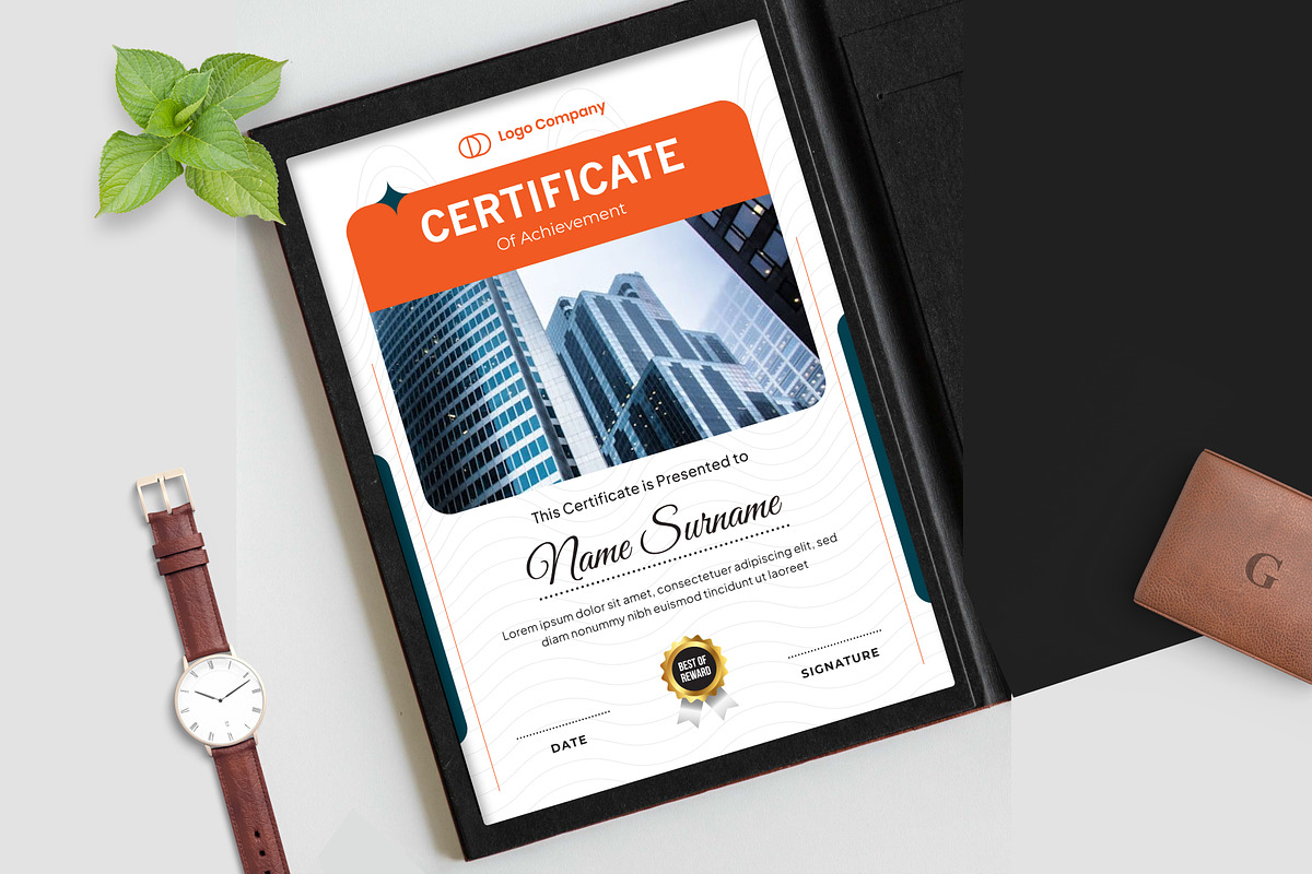 Certificate Template, a Stationery Template by Panen Creative (Photo 2 of 3)