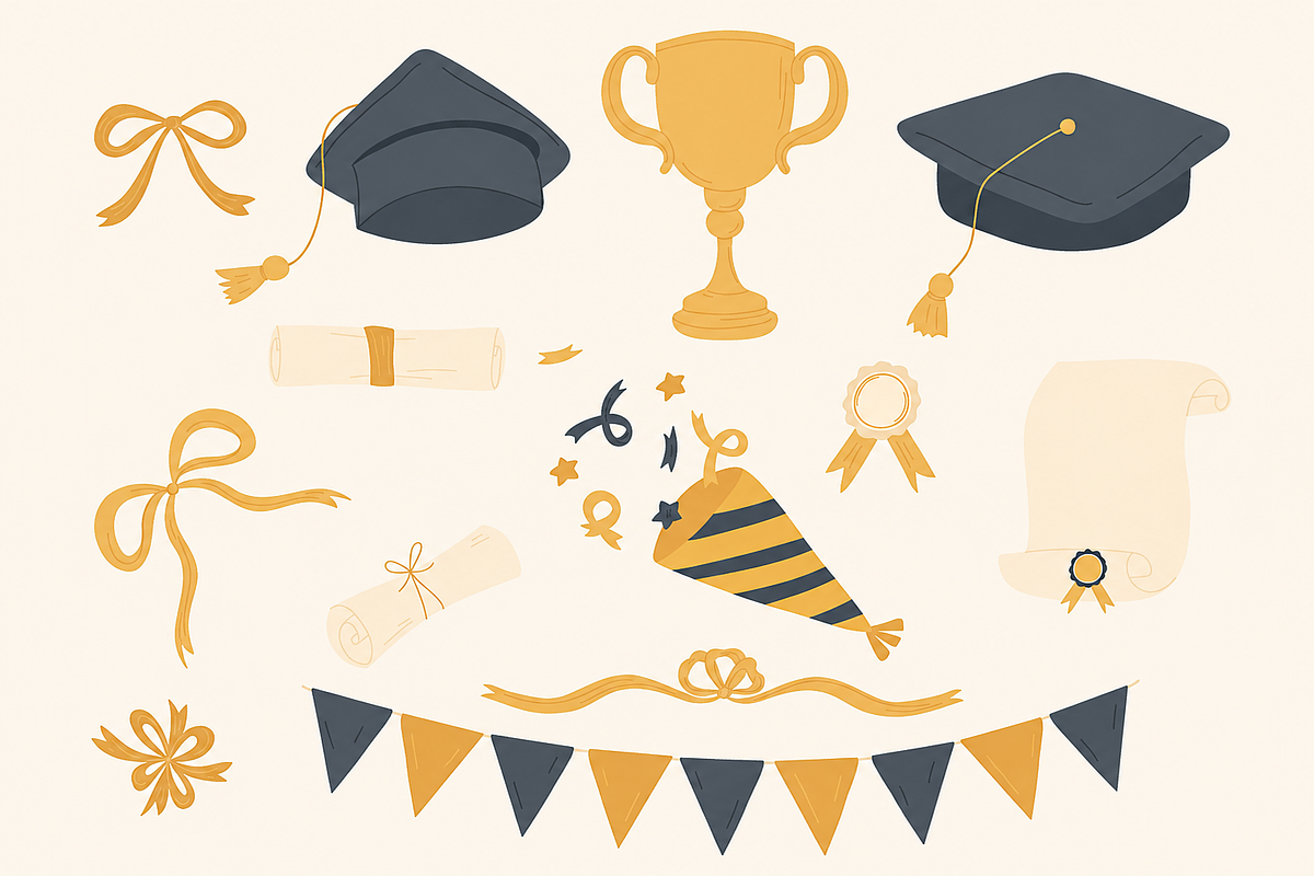 Graduation Illustrations, an Education Illustration by Anna Studio (Photo 11 of 12)
