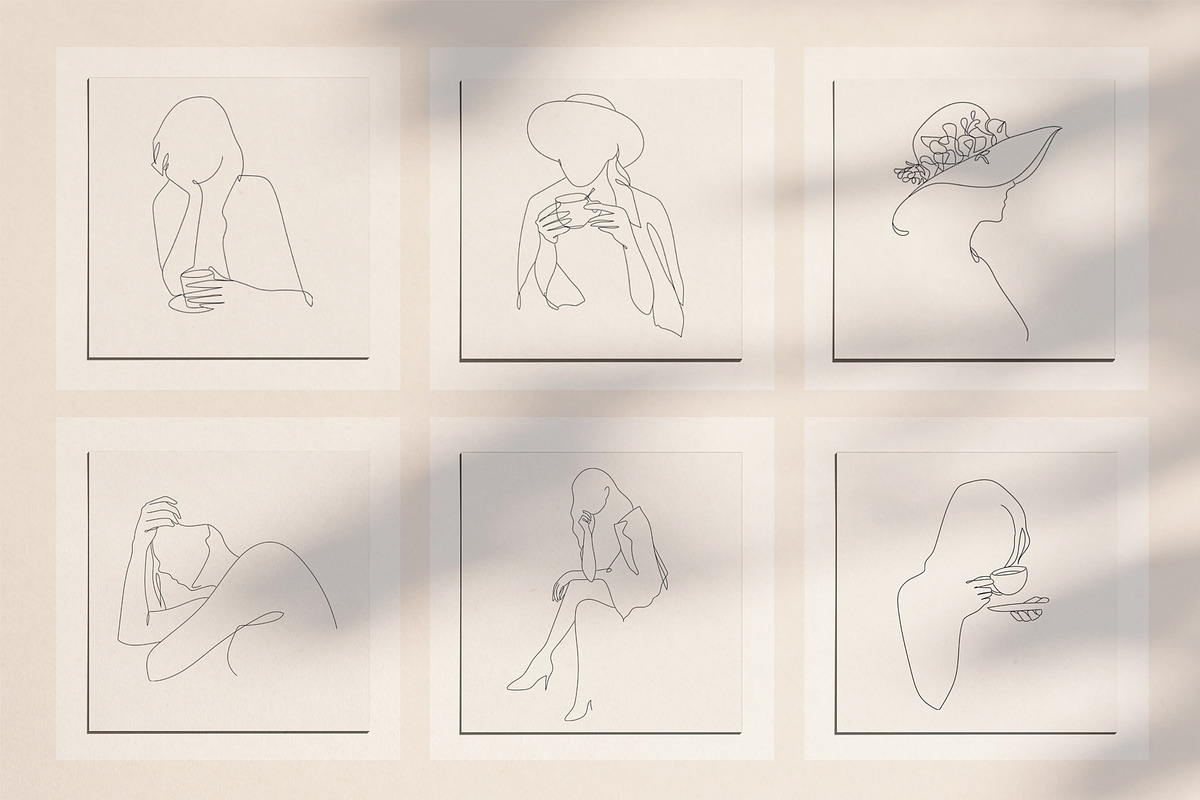 BUNDLE Line Art and illustrations, a Decorative Illustration by Eviory (Photo 16 of 28)