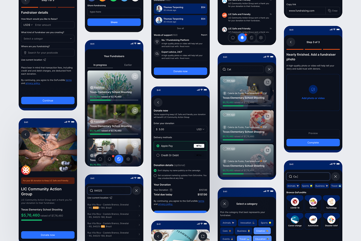 LiftUp - Fundraises App UI Kit, an UI Kit Template by floxui (Photo 7 of 7)
