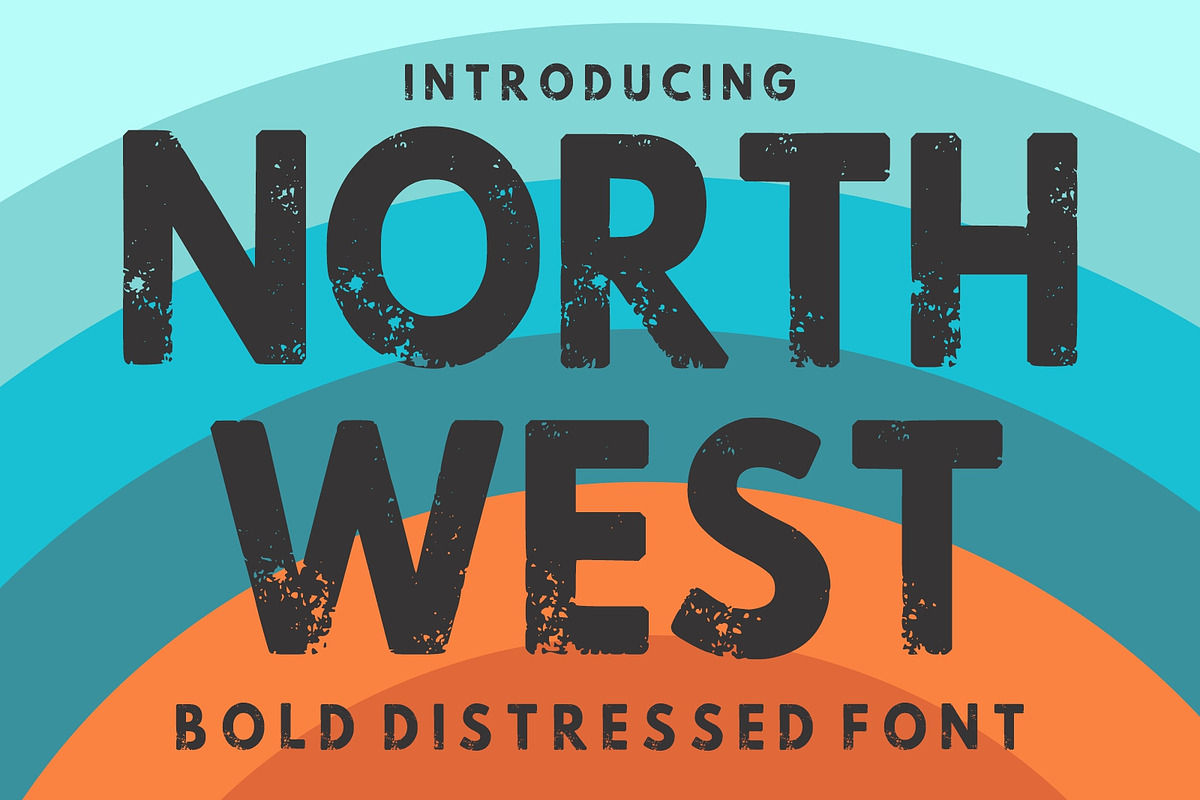 North West Vintage Font, a Sans Serif Font by Fourteen Letter (Photo 1 of 6)