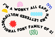 Wonky Font! A Clean & Blocky Font, a Sans Serif Font by Meg Lewis Fun House (Thumbnail 2 of 11)