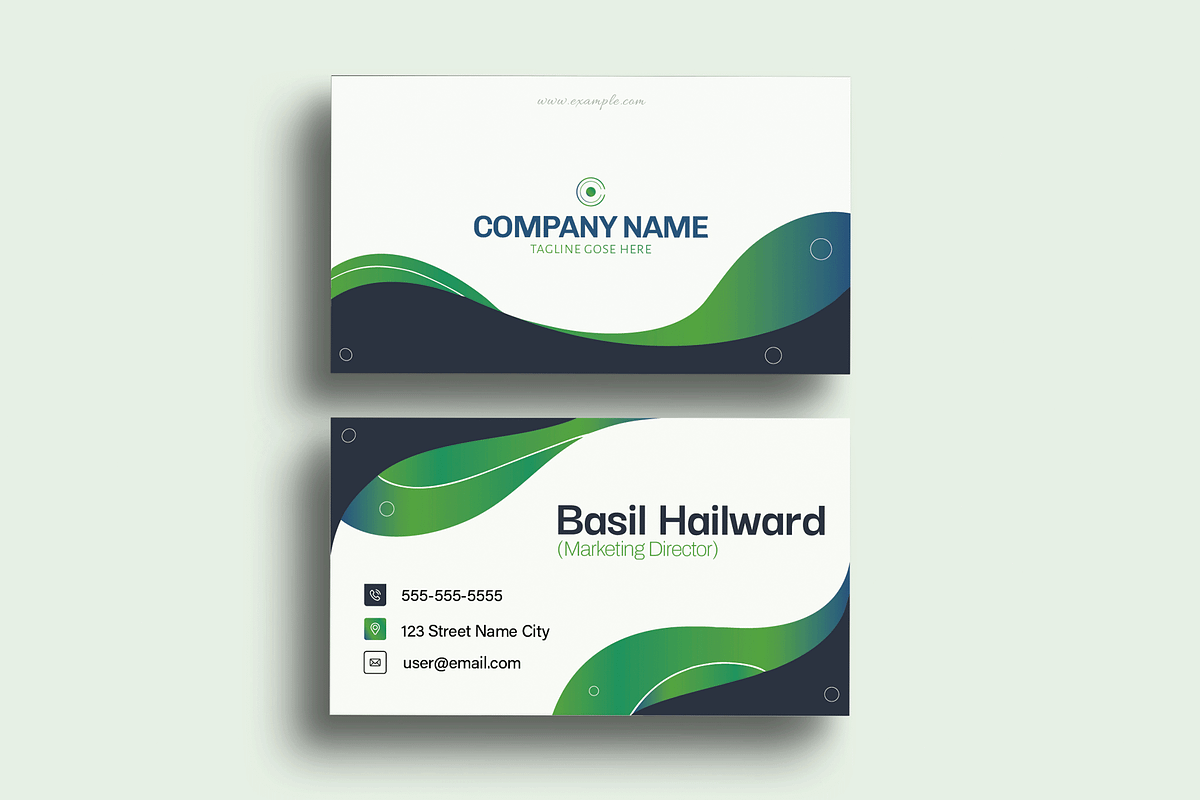 Business Card Template, a Business Card Template by MightyDesign (Photo 1 of 6)