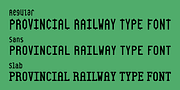 Provincial Railway, a Sans Serif Font by Fabio Ares (Thumbnail 7 of 9)