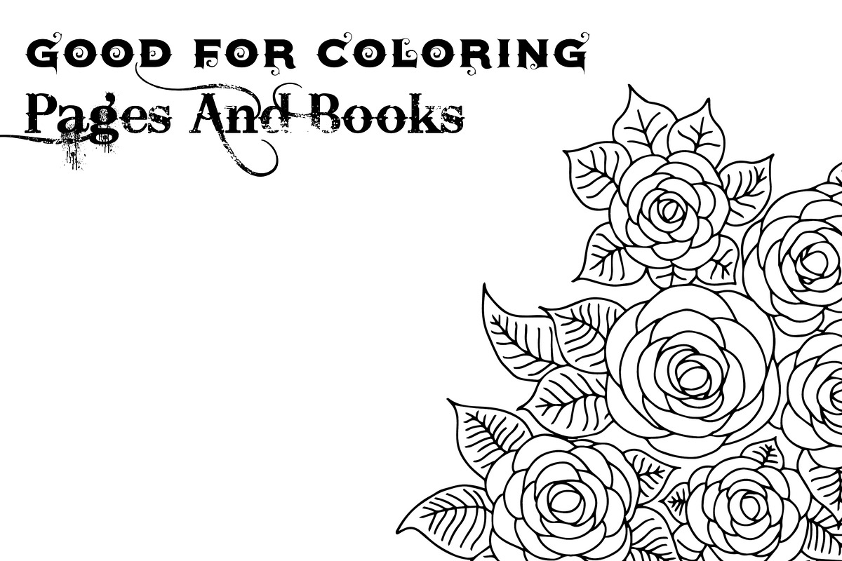 Flower Coloring Pages & Books Bundle, an Object Graphic by Digital Studio (Photo 4 of 4)