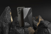 Galaxy S24 Mockup, an Android Mockup by Pixie Creative (Thumbnail 2 of 4)