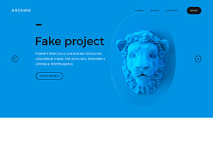 Archon PSD Portfolio Theme