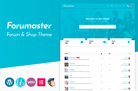 Forumaster - WP bbPress Forum Theme